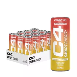   Cellucor C4 Smart Energy Drink (12 x 330 ml, Frutti rossi Yuzu)