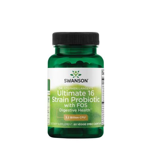 Swanson Dr. Stephen Langer's Ultimate 16 Strain Probiotic with FOS 3.2 BILLION CFU (60 Capsule veg)