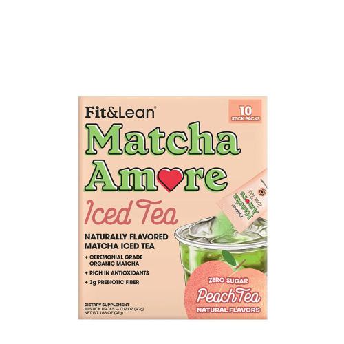 Fit & Lean Matcha Amore - Iced Tea (47 g, Tè Freddo alla Pesca)