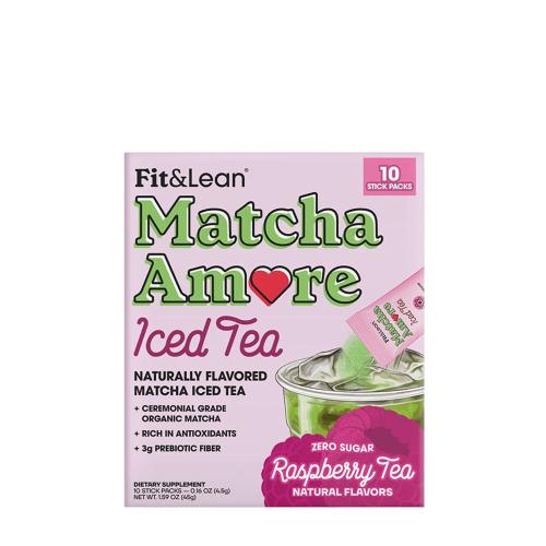 Fit & Lean Matcha Amore - Iced Tea (45 g, Tè freddo al lampone)