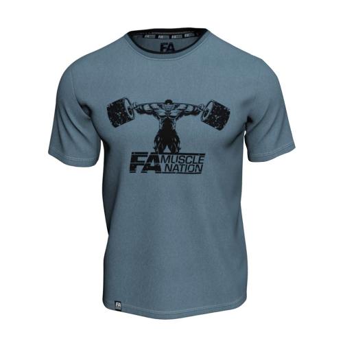 FA - Fitness Authority T-Shirt Double Neck (Size: S) (S, Blu)