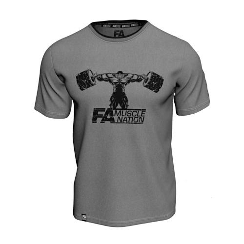 FA - Fitness Authority T-Shirt Double Neck (Size: S) (S, Grigio)