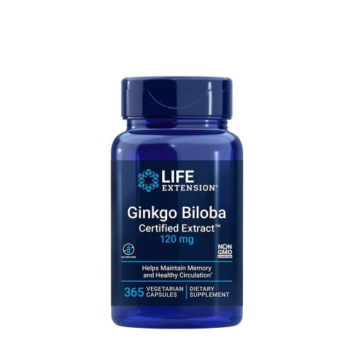 Life Extension Ginkgo Biloba Certified Ext 120 mg  (365 Capsule)