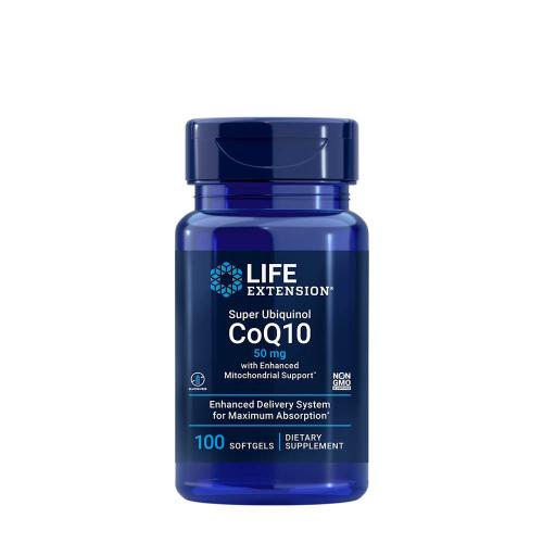 Life Extension Super Ubiquinol CoQ10 50 mg with Enhanced Mitochondrial Support (100 Capsule morbida)