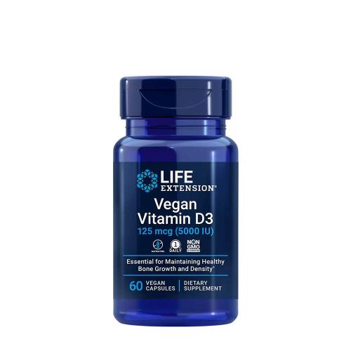 Life Extension Vegan Vitamin D3 125 mcg (5000 IU) (60 Capsule veg)
