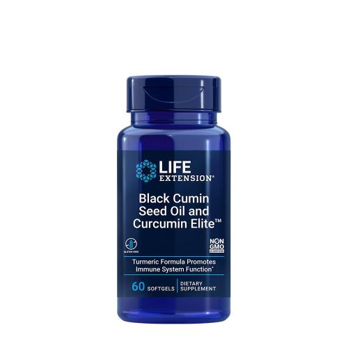 Life Extension Black Cumin Seed Oil and Curcumin Elite™ (60 Capsule morbida)