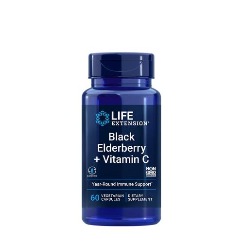 Life Extension Black Elderberry + Vitamin C (60 Capsule veg)