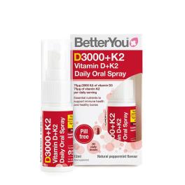   BetterYou Dlux+ Vitamin D+K2 Daily Oral Spray  (12 ml, Menta Naturale)