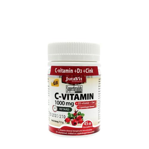 JutaVit Vitamin C 1000 mg + D3 + Zinc tablet (45 Compressa)