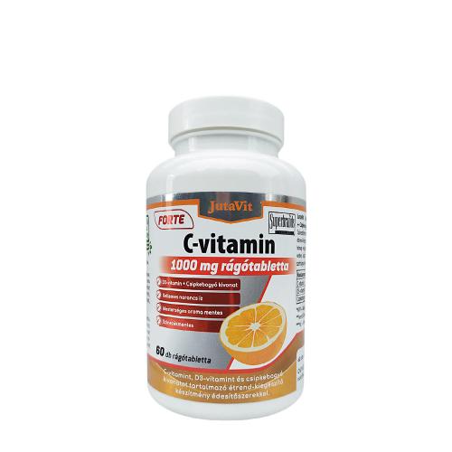 JutaVit Vitamin C 1000 mg Forte + D3 chewable tablet (60 Compresse da masticare, Arancia)