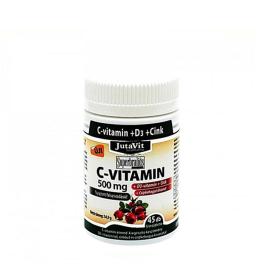 JutaVit Vitamin C 500 mg + D3 + Zinc tablet (45 Compressa)