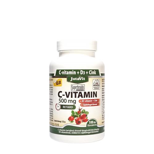 JutaVit Vitamin C 500 mg + D3 + Zinc tablet (100 Compressa)