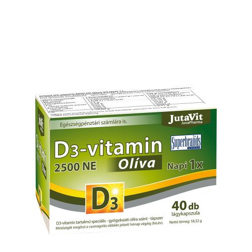 JutaVit Vitamin D3 2500 IU Oliva softgel (40 Capsule morbida)