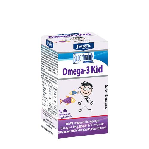 JutaVit Omega-3 Kid Orange Flavoured softgel (45 Capsule morbida, Arancia)