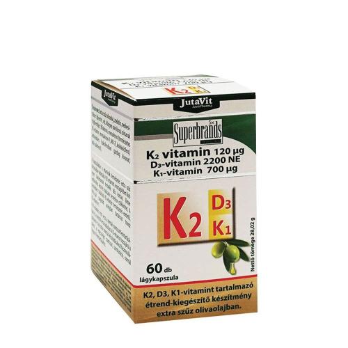 JutaVit Vitamin K2+D3+K1 (60 Capsule morbida)