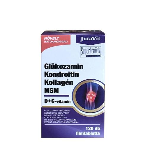 JutaVit Glucosamine Collagen MSM Vitamin D + C (120 Compressa)