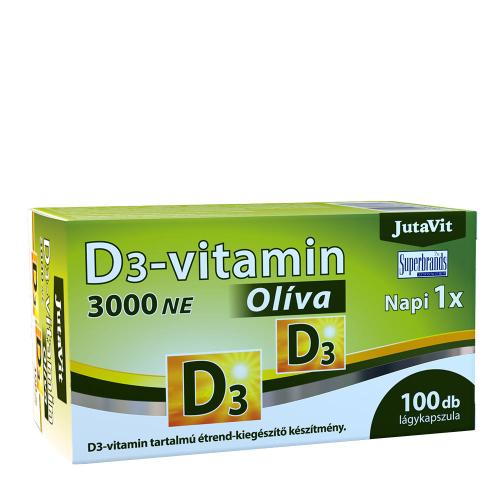 JutaVit Vitamin D3 3000 IU (Olive) (100 Capsule morbida)