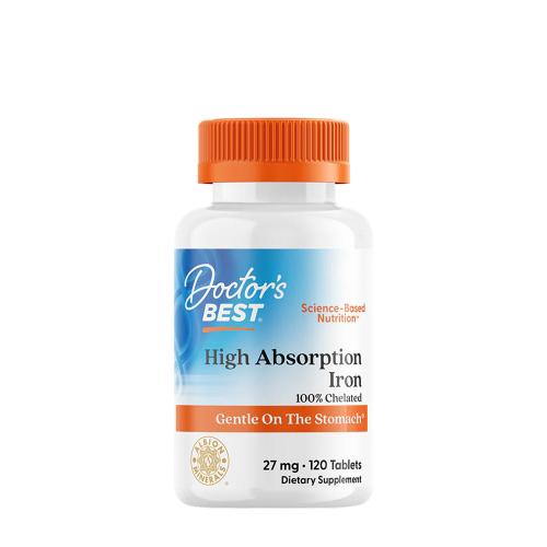 Doctor's Best High Absorption Iron 27 mg (120 Compressa)