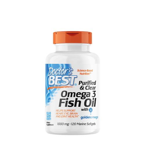 Doctor's Best Purified & Clear Omega 3 Fish Oil 1000 mg  (120 Capsule morbida marina)