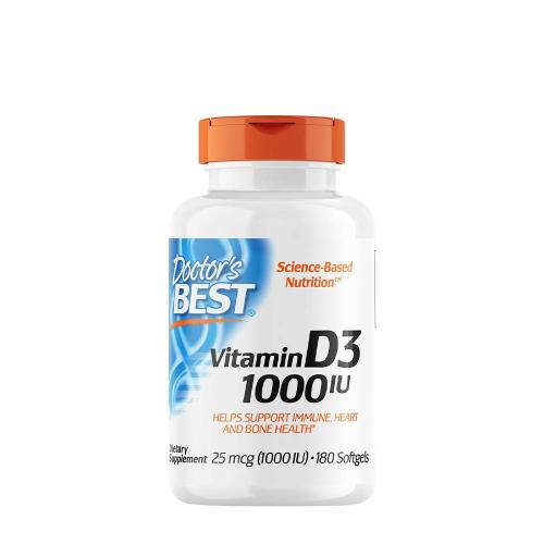 Doctor's Best Vitamin D3 1000 IU (180 Capsule morbida)