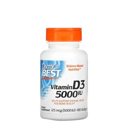 Doctor's Best Vitamin D3 5000 IU (180 Capsule morbida)
