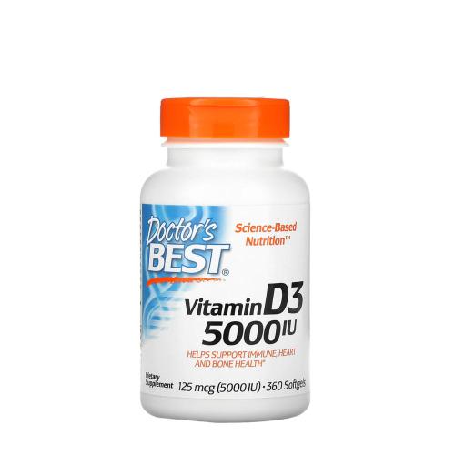 Doctor's Best Vitamin D3 5000 IU (360 Capsule morbida)