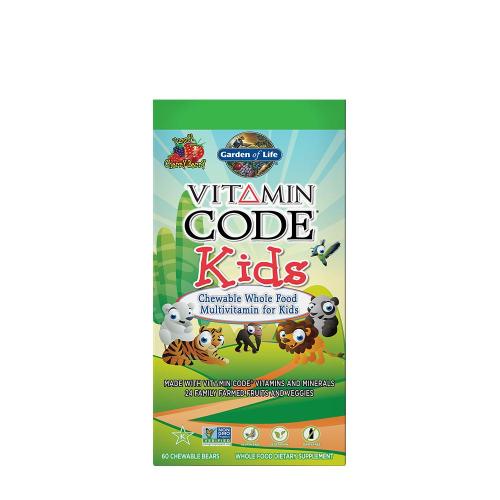 Garden of Life Vitamin Code Kids Multivitamin Kids (60 Compressa da masticare a forma di orso)