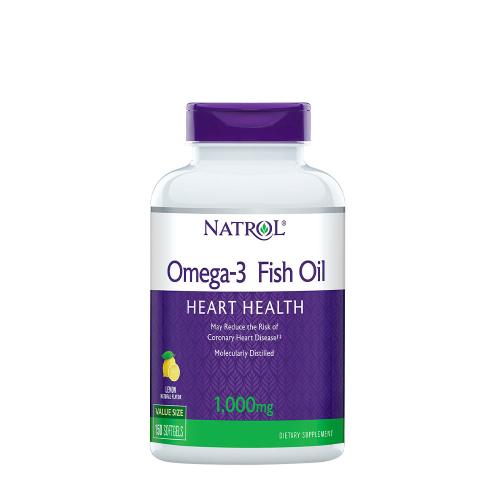 Natrol Omega-3 Fish Oil 1000 mg (150 Capsule morbida, Limone Naturale)