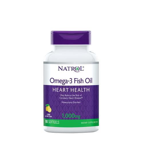 Natrol Omega-3 Fish Oil 1000 mg (90 Capsule morbida, Limone Naturale)