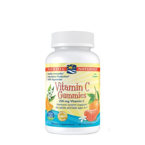 Nordic Naturals Vitamin C Gummies 250 mg  (120 Caramella gommosa, Mandarino)