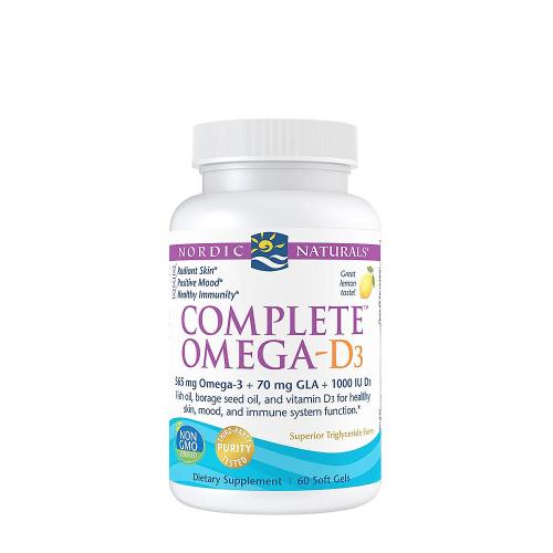 Nordic Naturals Complete Omega-D3 (60 Capsule morbida, Limone)