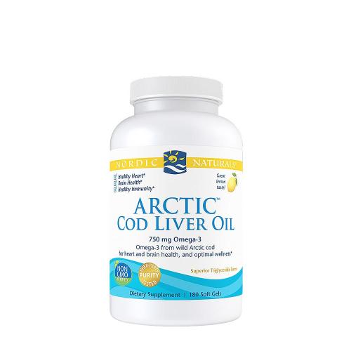 Nordic Naturals Arctic Cod Liver Oil 750 mg (180 Capsule morbida, Limone)