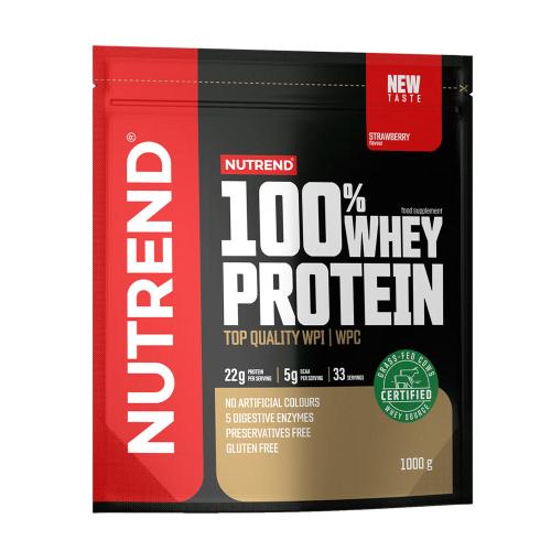 Nutrend 100% Whey Protein (1000 g, Fragola)