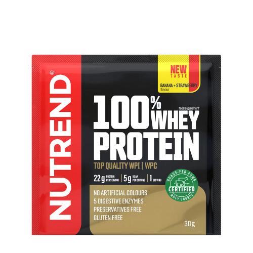 Nutrend 100% Whey Protein (30 g, Banana e fragola)