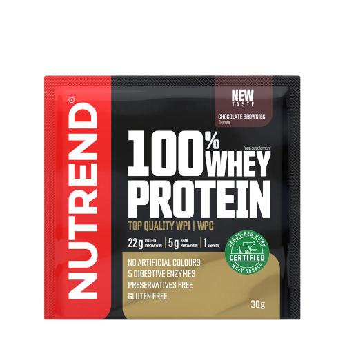 Nutrend 100% Whey Protein (30 g, Brownie al Cioccolato)