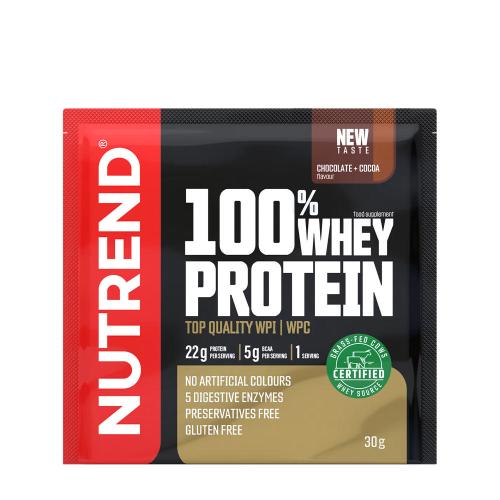 Nutrend 100% Whey Protein (30 g, Cioccolato e cacao)