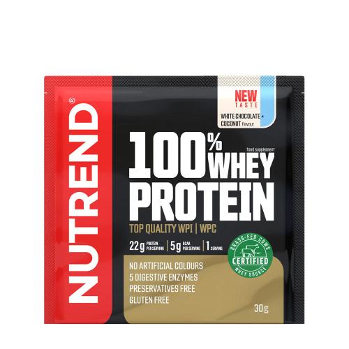 Nutrend 100% Whey Protein (30 g, Cocco al Cioccolato Bianco)