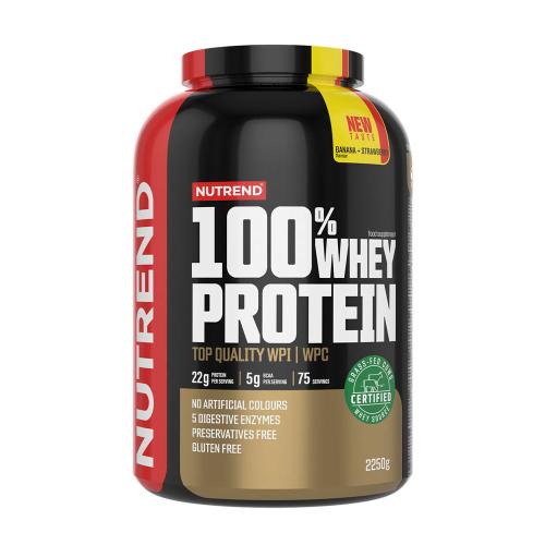 Nutrend 100% Whey Protein (2250 g, Banana e fragola)