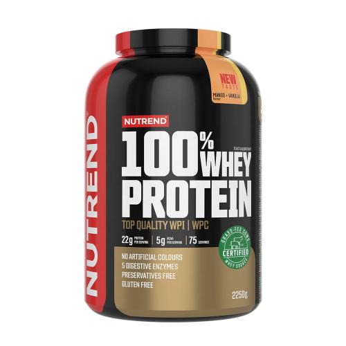 Nutrend 100% Whey Protein (2250 g, Mango e vaniglia)