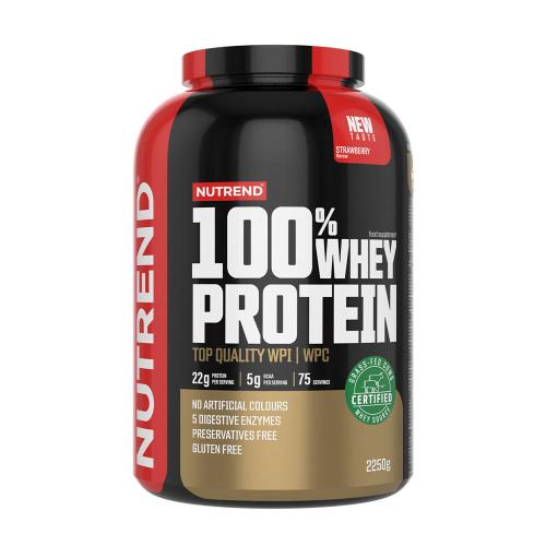 Nutrend 100% Whey Protein (2250 g, Fragola)