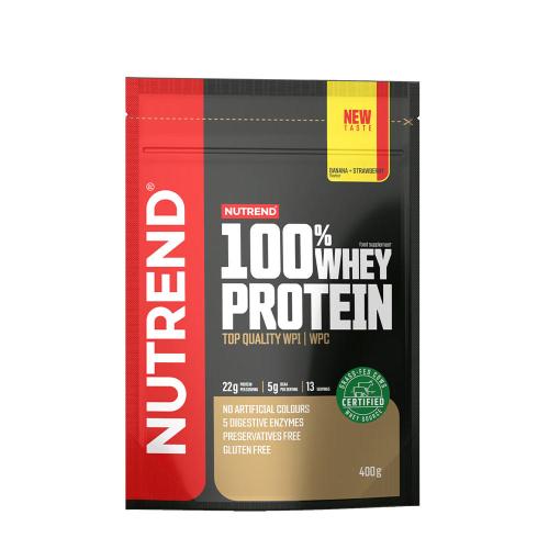 Nutrend 100% Whey Protein (400 g, Banana e fragola)