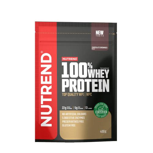 Nutrend 100% Whey Protein (400 g, Brownie al Cioccolato)