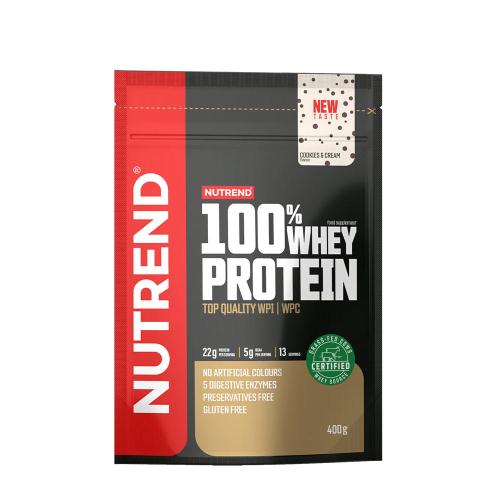 Nutrend 100% Whey Protein (400 g, Biscotto al Cioccolato e Crema )