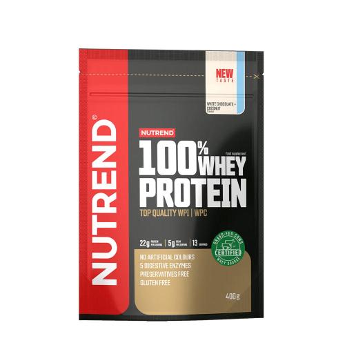 Nutrend 100% Whey Protein (400 g, Cocco al Cioccolato Bianco)