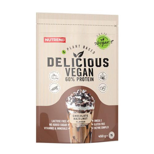 Nutrend Delicious Vegan Protein (450 g, Cioccolato alla Nocciola)