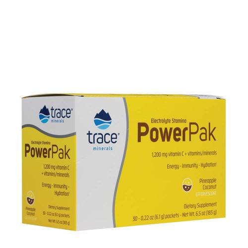 Trace Minerals Electrolyte Stamina Power Pak  (30 Confezione, Ananas Cocco)