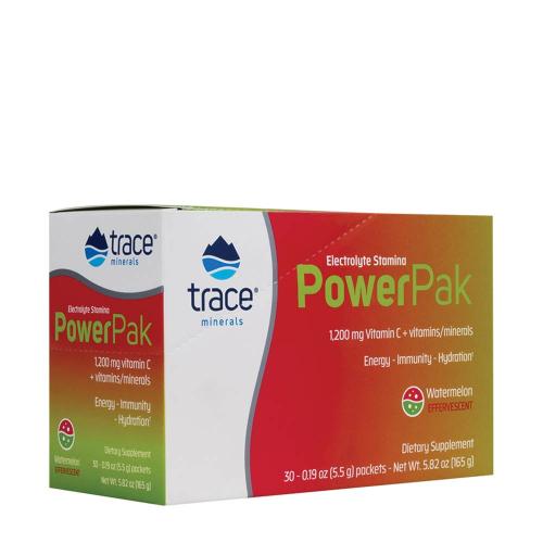 Trace Minerals Electrolyte Stamina Power Pak  (30 Confezione, Anguria)