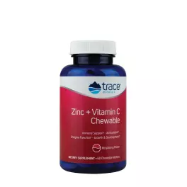   Trace Minerals Zinc + Vitamin C Chewable  (60 Compresse da masticare, Lampone)