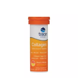   Trace Minerals Collagen Effervescent (10 Compressa effervescente, Pesca Mango)