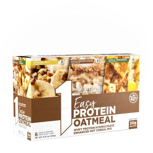Rule1 Easy Protein Oatmeal Variety Pack (382 g, Assortito)